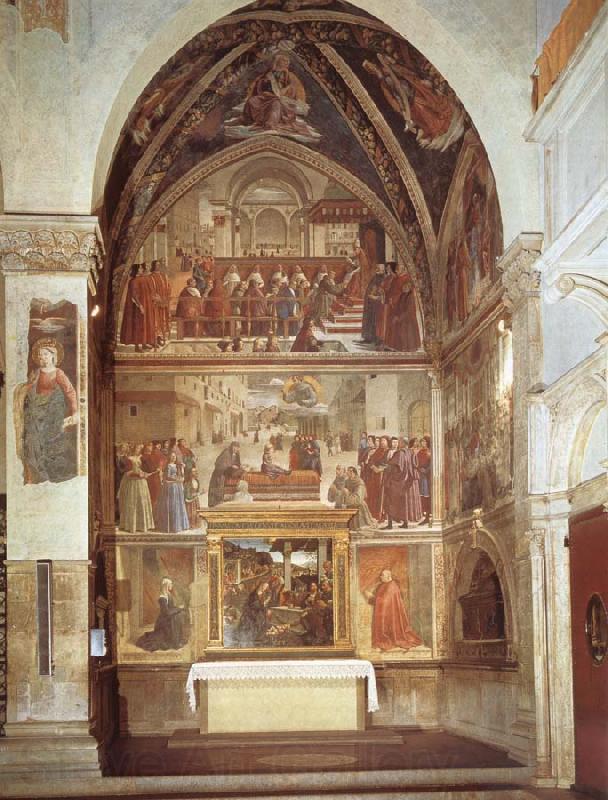 Domenico Ghirlandaio family chapel of the Sassetti